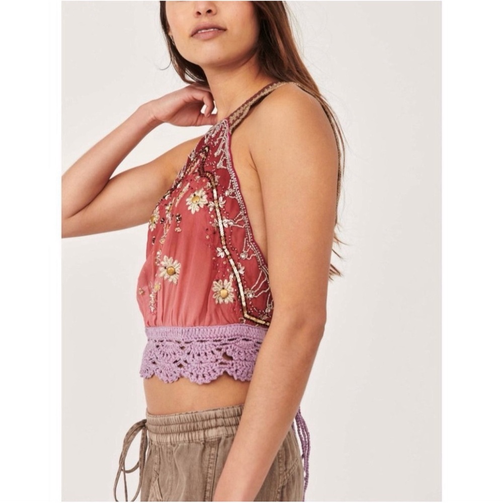 Free People Hi There Halter / Pink NWT SZ S - Picture 6 of 15
